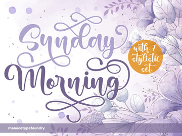 Sunday Morning Script Font by Monoco Type Foundry preview picture