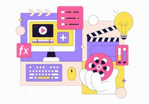 10 Video Editor Program Illustration