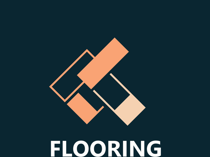 Flooring Logo design, custom Layer Vector elegant business store building