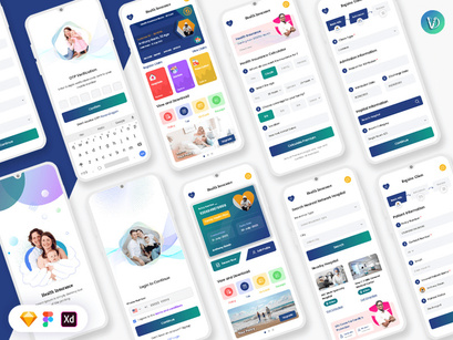 Health and General Insurance Mobile App UI Kit