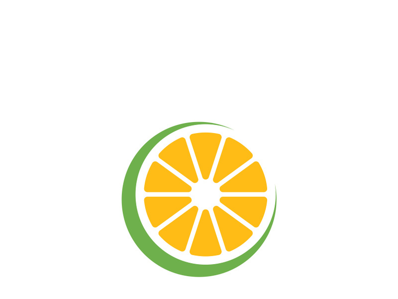 Orange logo icon Vector illustration