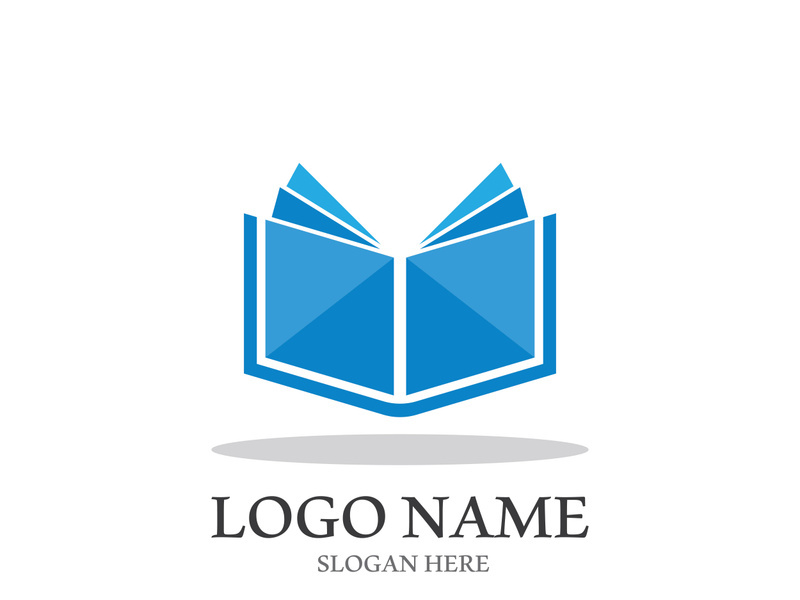 Digital book logo technology vector icon design
