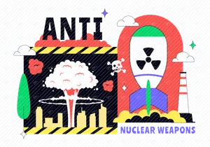 10 Anti Nuclear Weapons Protest Illustration