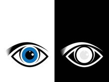 Branding identity corporate eye care vector logo design