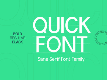 Quick - Sans Serif Font Family preview picture