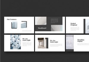 Dark Light Powerpoint Template