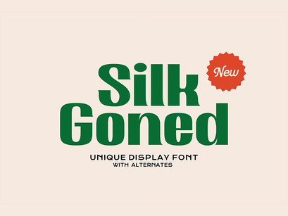 Silk Goned Modern Display Fonts