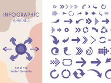 Arrows Icons, Infographic, Web and Apps