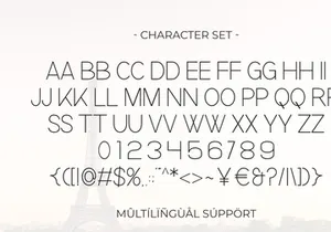 Slimline - Monoline Sans Serif Font