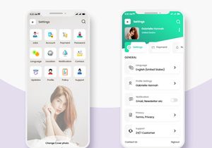 Settings Screen Mobile App UI Kit