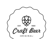 Premium quality vintage craft beer logo template. For badges, emblems, beer companies, bars, taverns.