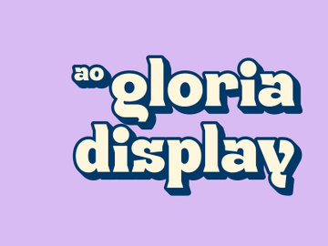 AO Gloria - Display Font preview picture