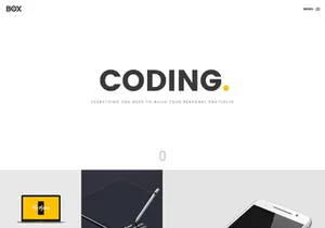 Box Portfolio - Free HTML template