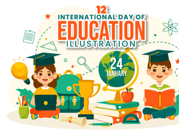 12 International Education Day Illustration preview picture