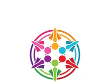 Community logo business template and icon people vector