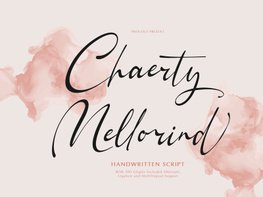 Chaerty Mellorind | Handwritten Script preview picture