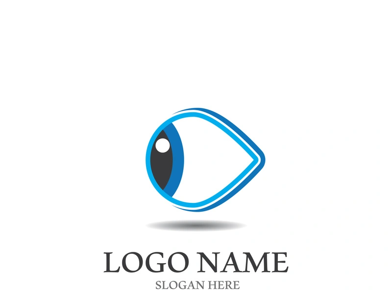 Branding identity corporate eye care vector logo design