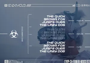 BERGAN - Futuristic Font