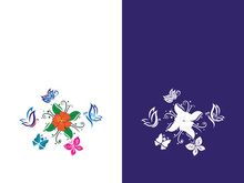 Beauty butterfly vector icon design