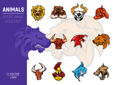 Aggressive animal logo sport for gaming preview picture