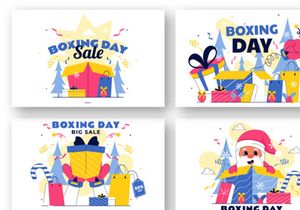 12 Boxing Day Sale Illustration