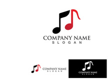 Music Note Logo Player vector icon