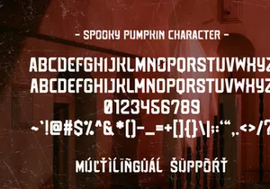 Spooky Pumpkin - Quirky Vintage Font