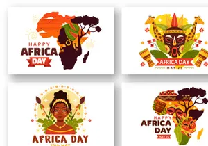 12 Happy Africa Day Illustration