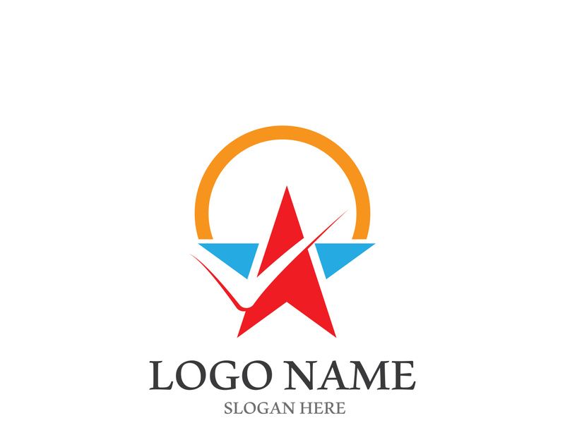 Star icon template vector illustration design