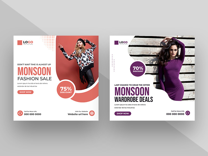 Monsoon Sale Promotion Social Media Post Ver-2