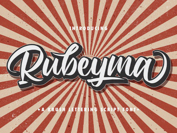 Rubeyma - Bold Script Font preview picture