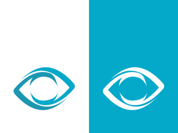 Eye logo icon design template illustration preview picture