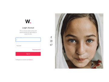 Login Page Template – Includes free HTML and XD Files preview picture