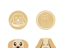 Dog logo vector design icon illustration template