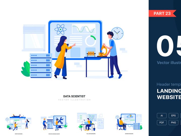 [Part 23] Website illustrations set