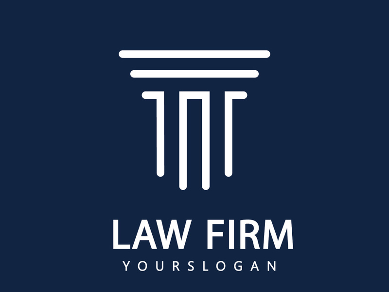 Law firm logo design template