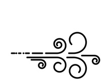 Wind vector icon design illustration