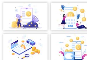 15 Cryptocurrency Blockchain Wallet Application Illustration