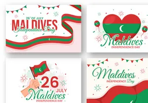 13 Happy Maldives Independence Day Illustration