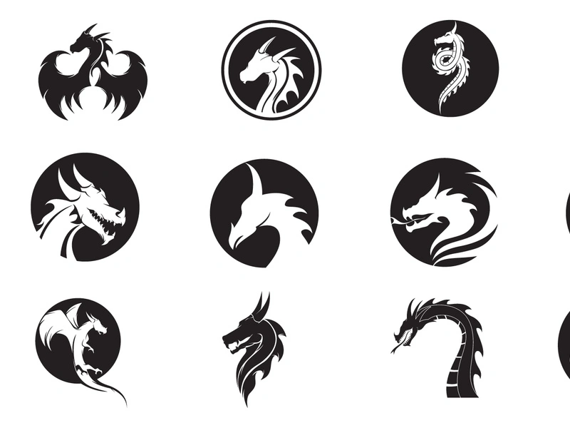 Dragon logo vector by Upgraphic ~ EpicPxls