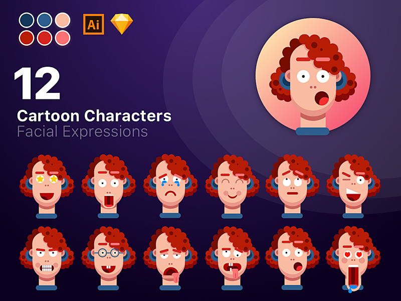 12 Cartoon Characters