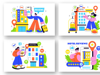 10 Hotel Reviews Illustration