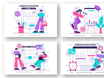 10 Career Development Education Illustration