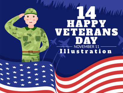 14 Veterans Day Design Illustration