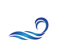 Water wave vector illustration logo template design
