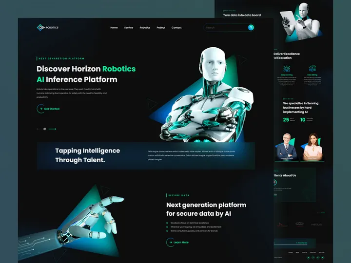 Robotics (AI) Web Page Design