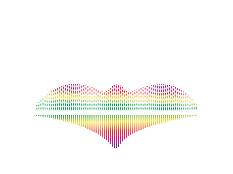 Sound waves vector illustration design template
