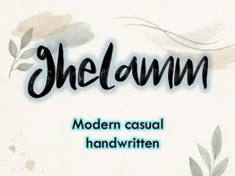 Ghelamm – Modern Casual Handwritten Font preview picture