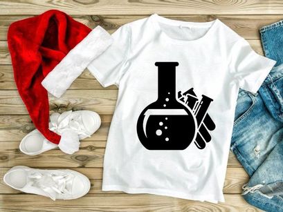 Round Bottom Flask and Three Test Tubes with Bubbles, Symbolizing Scientific Investigation, Chemistry, and Laboratory Work. Vector Icon.