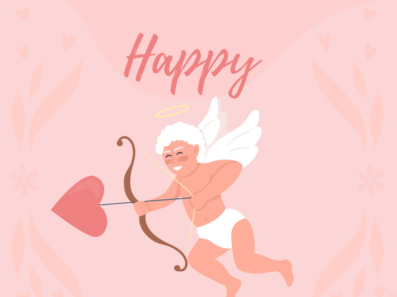 Happy Valentine day greeting card template